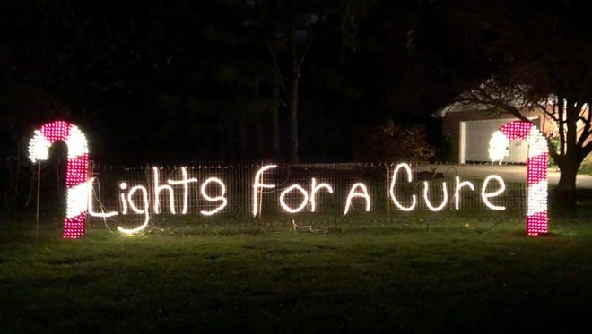 Bill Hart's Lights for a Cure display in Middletown runs through New Years Day.